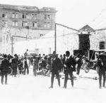 Black and white picture of Mexican revolution